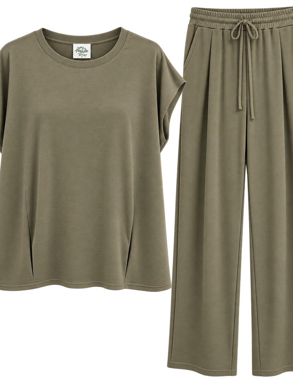 Very J Olive Crewneck Sweater Top